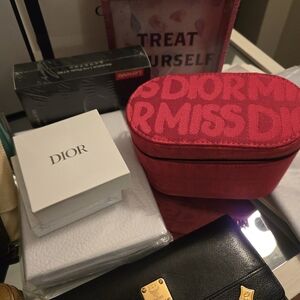 Dior Red and Pink Cosmetic Pouch VIP GIFT